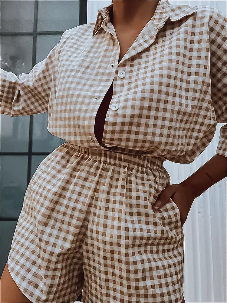 Moteriškas komplektas rudas Osam