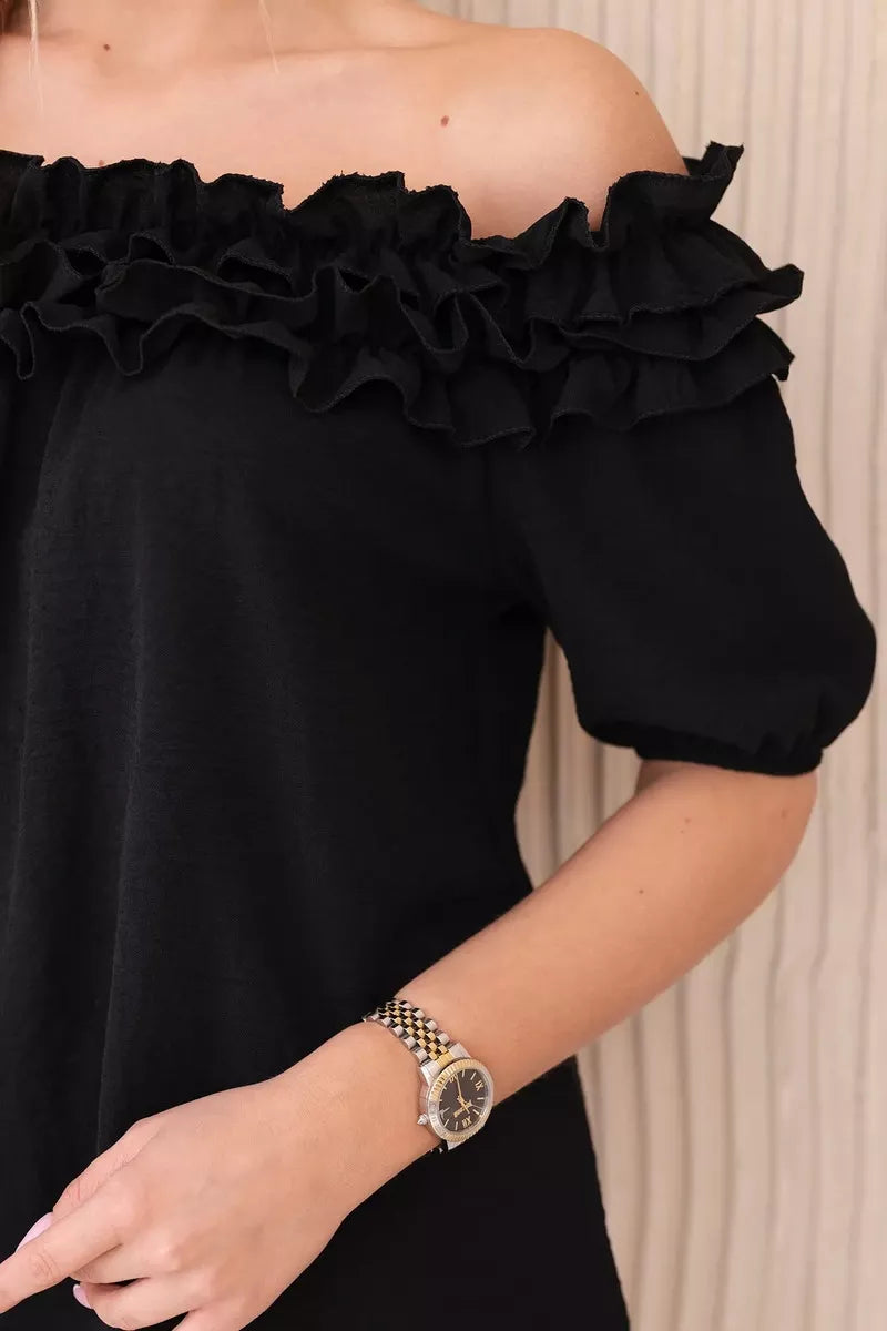 Moteriška juoda palaidinė Lorena