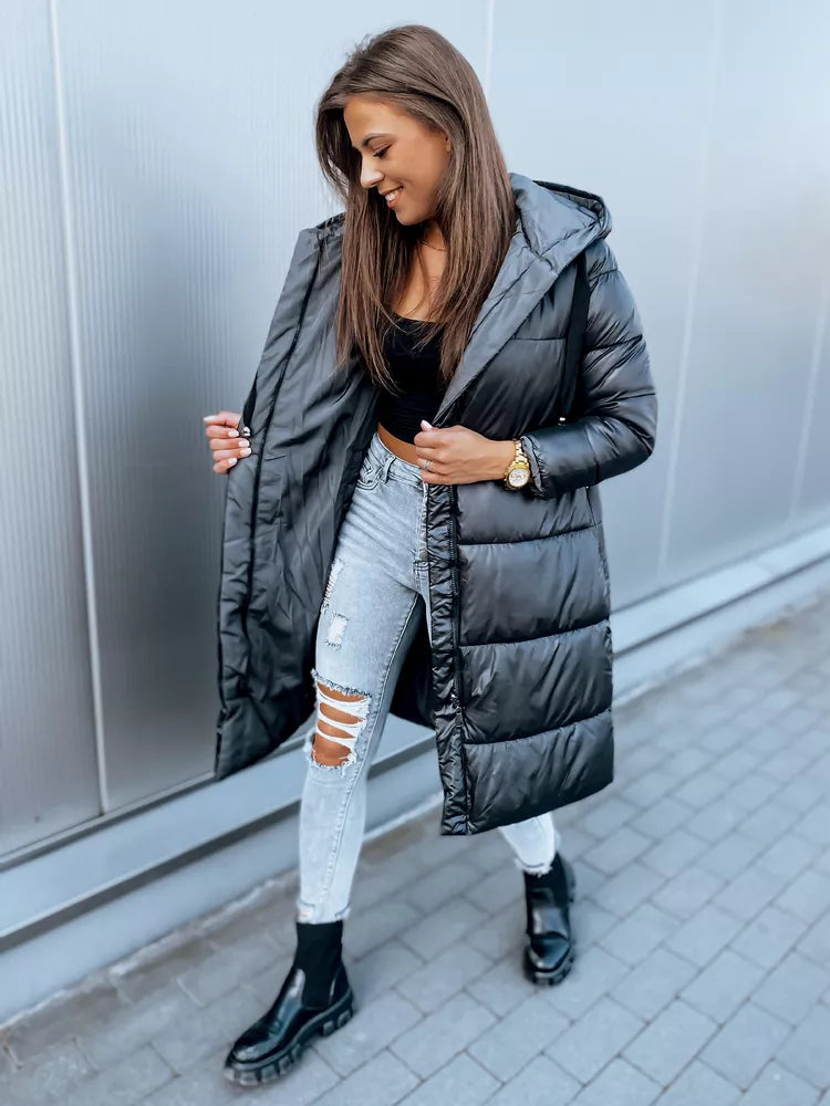 Moteriška juoda striukė Fausta