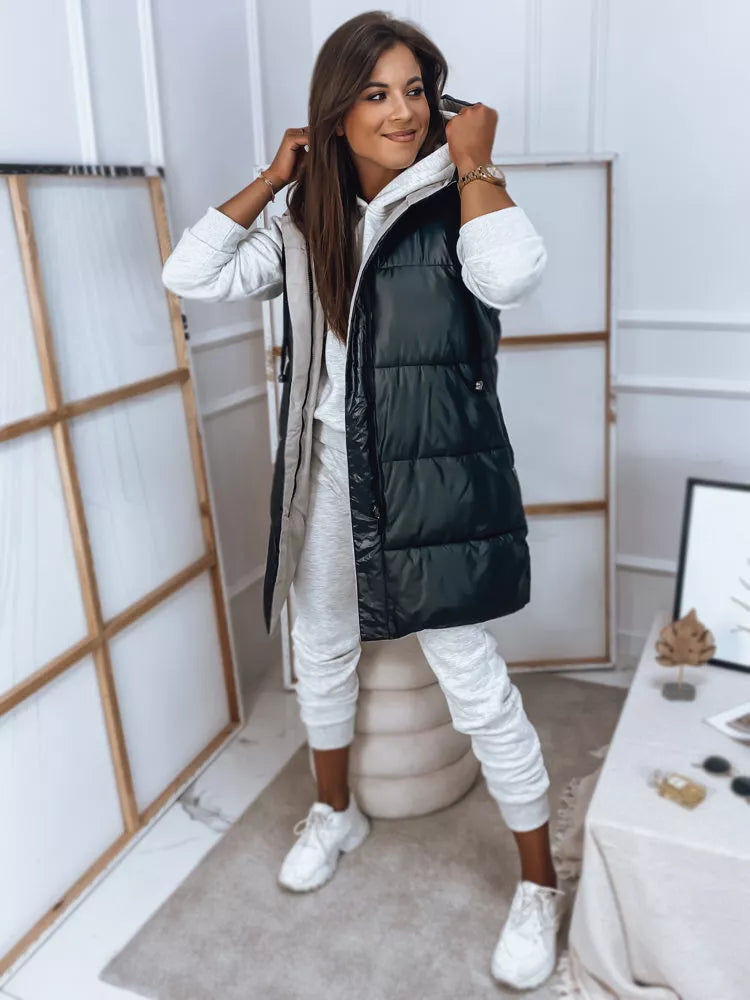 Moteriška juoda-pilka liemenė Rosi