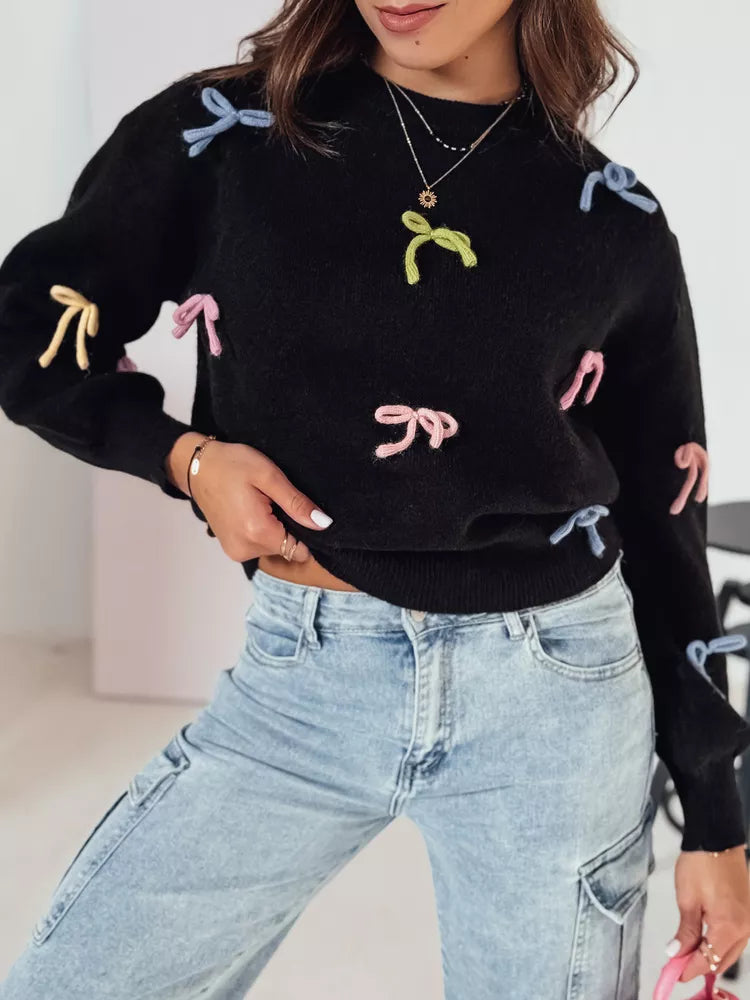 Moteriškas juodas megztinis Tula