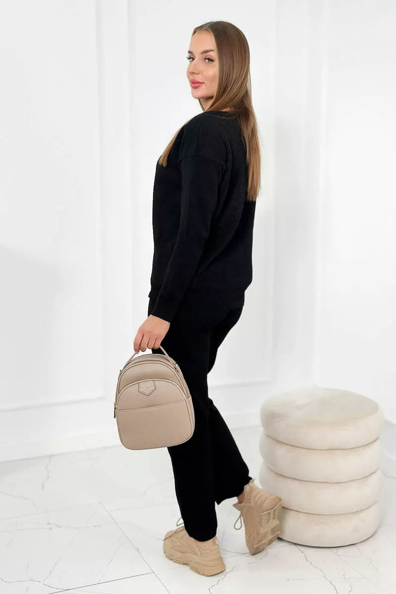 Moteriškas juodas komplektas Lora