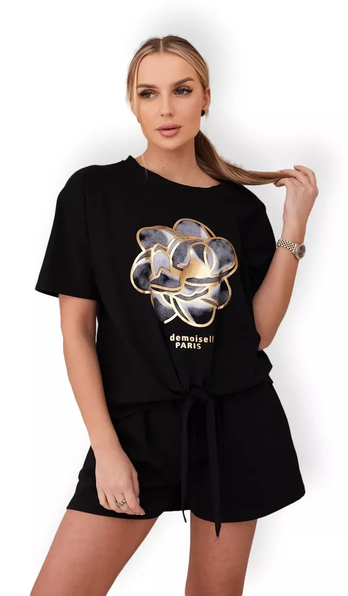 Moteriškas juodas komplektas Nilet