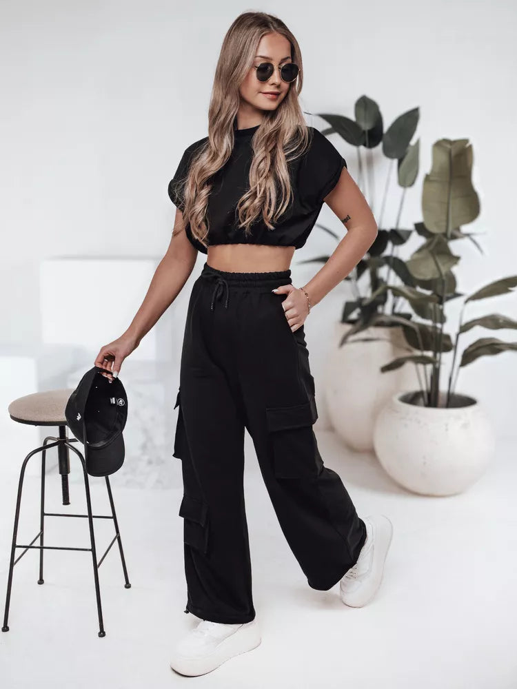 Moteriškas juodas komplektas Sori