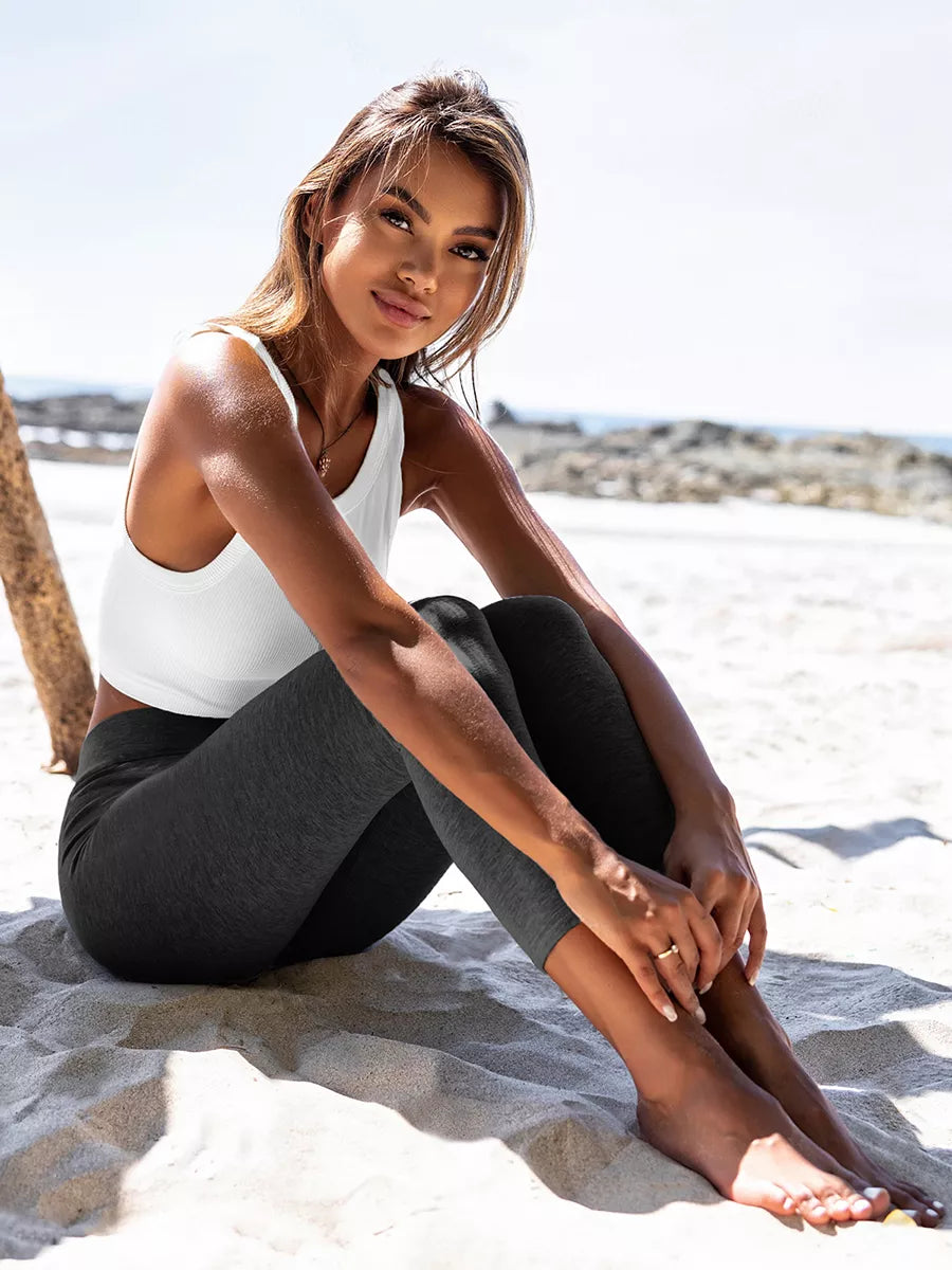 Moteriški tamsiai pilkos spalvos leginsai Toma