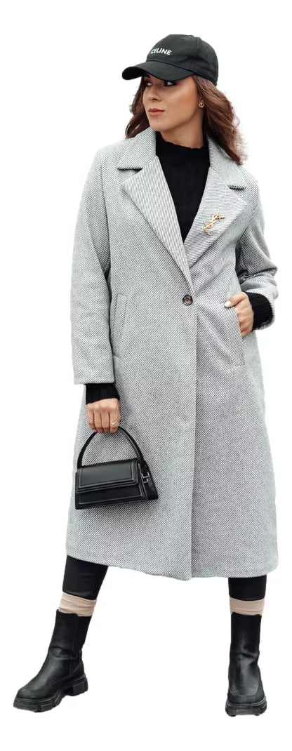 Moteriška pilkos spalvos paltas Abel