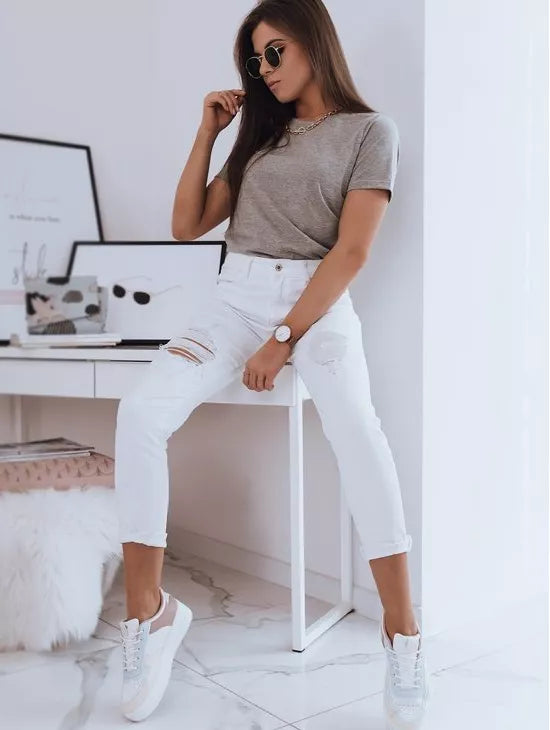 Moteriški pilkos spalvos marškinėliai Mayla