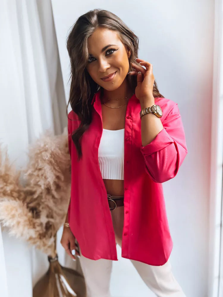 Moteriški rožiniai marškiniai Comfy