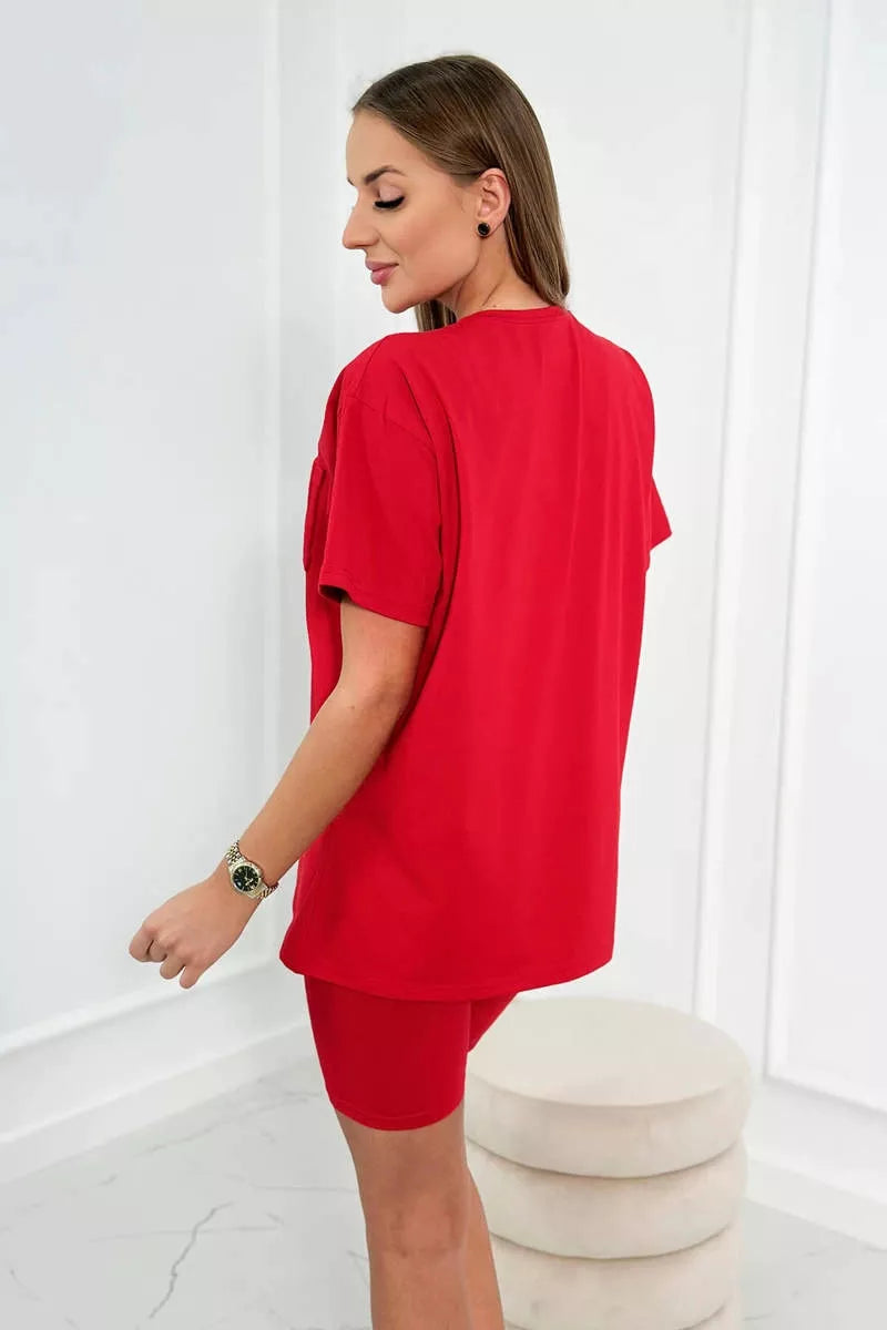 Moteriškas raudonas komplektas Korina