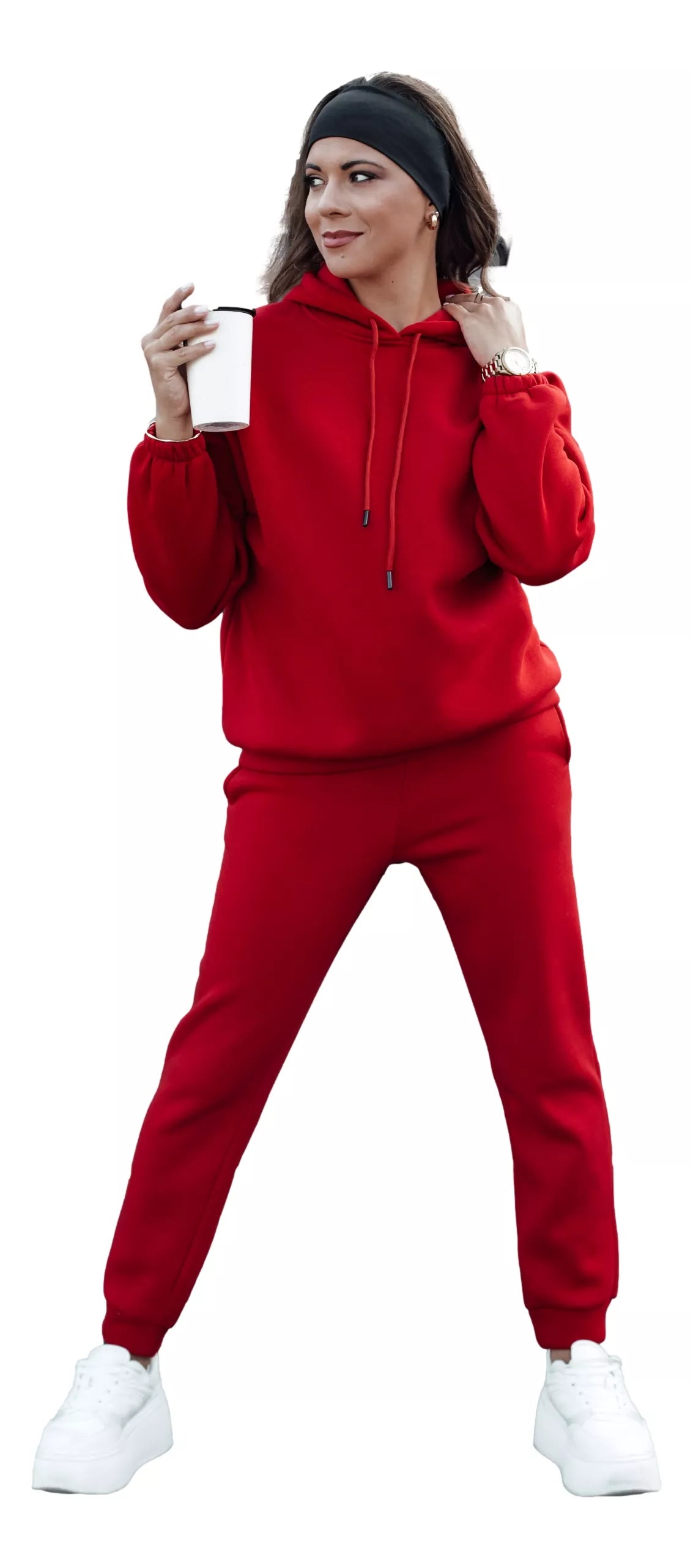 Moteriškas raudonas komplektas Ksenia