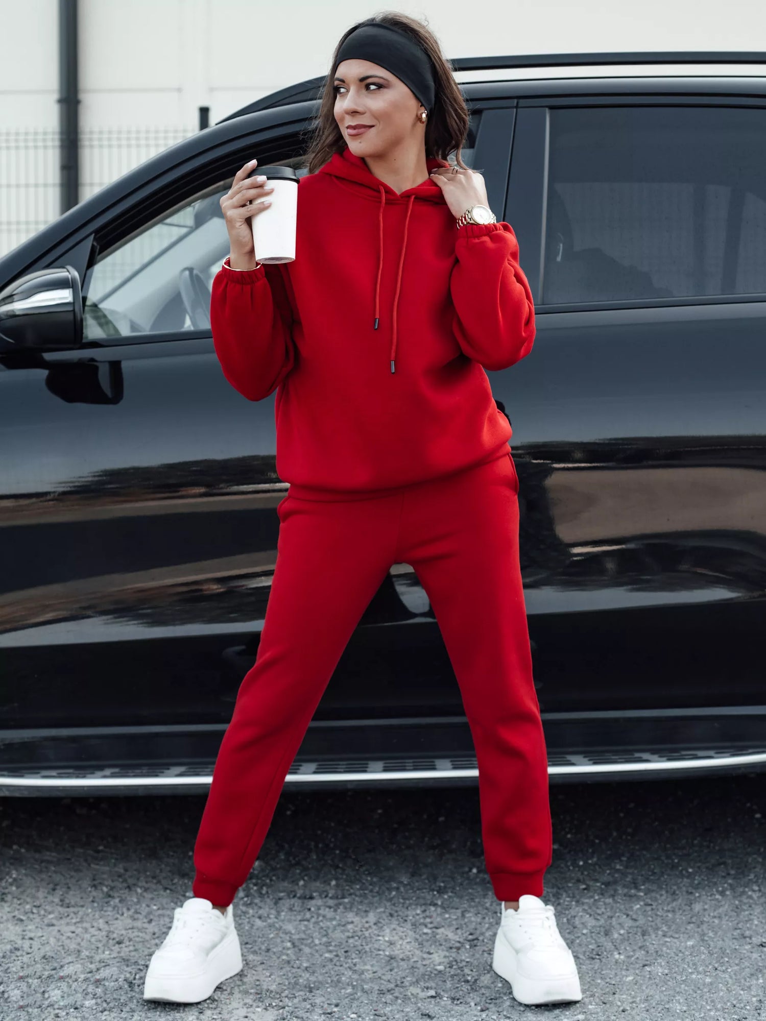 Moteriškas raudonas komplektas Ksenia