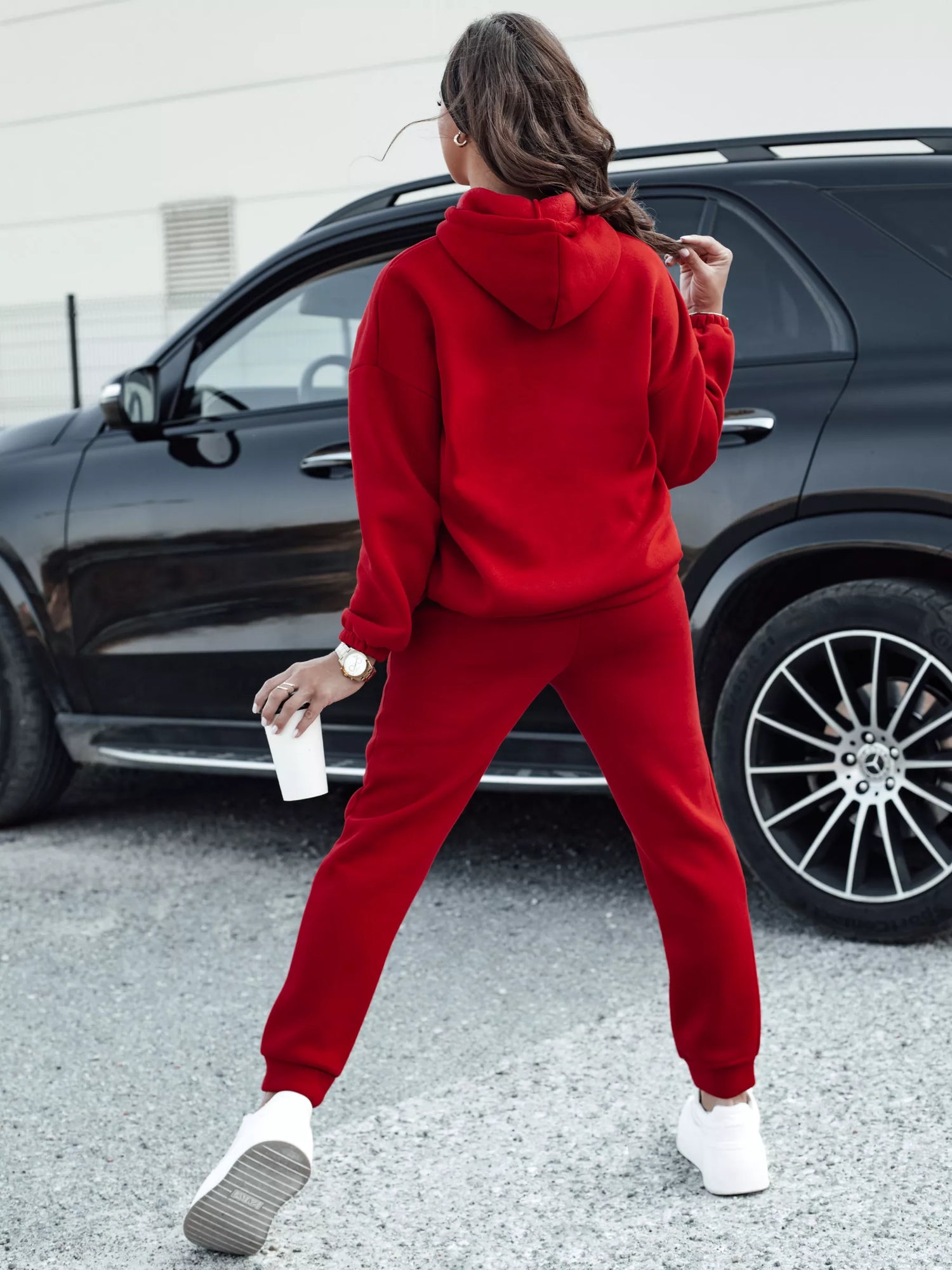 Moteriškas raudonas komplektas Ksenia