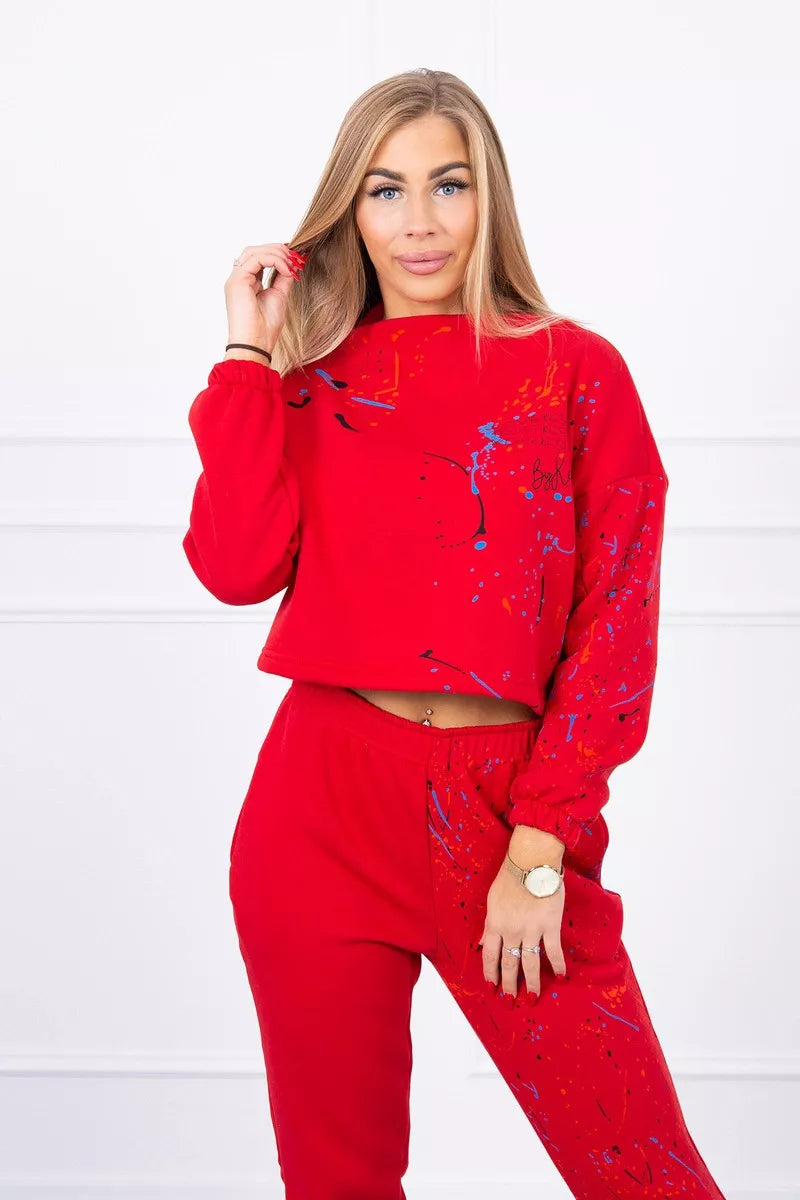 Moteriškas raudonas komplektas Splash