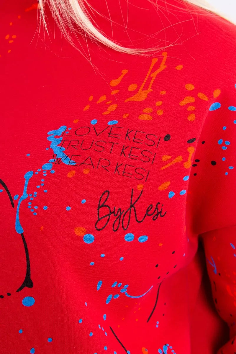 Moteriškas raudonas komplektas Splash