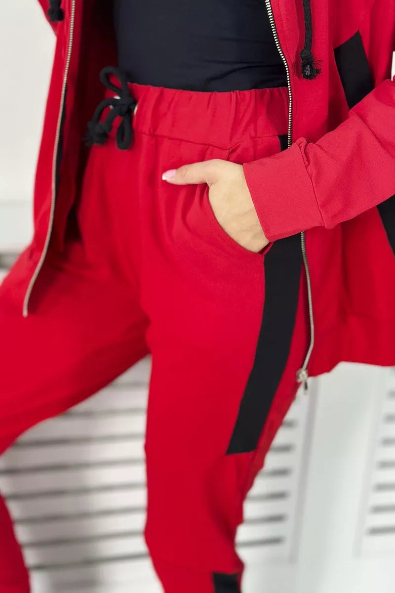 Moteriškas raudonas komplektas Twise