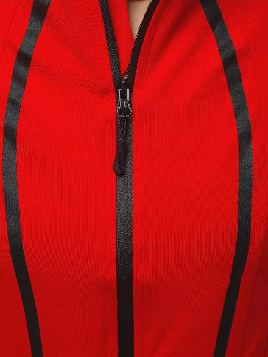 Moteriškas raudonas džemperis Sater