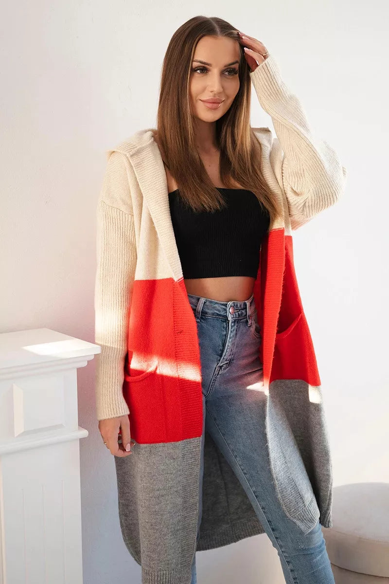 Moteriškas trispalvis kardiganas Mune