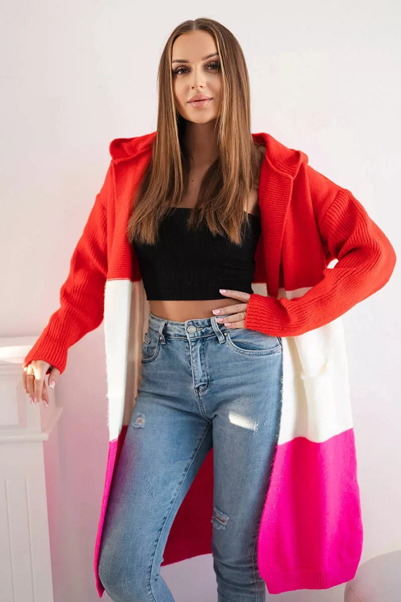 Moteriškas trispalvis kardiganas Mune