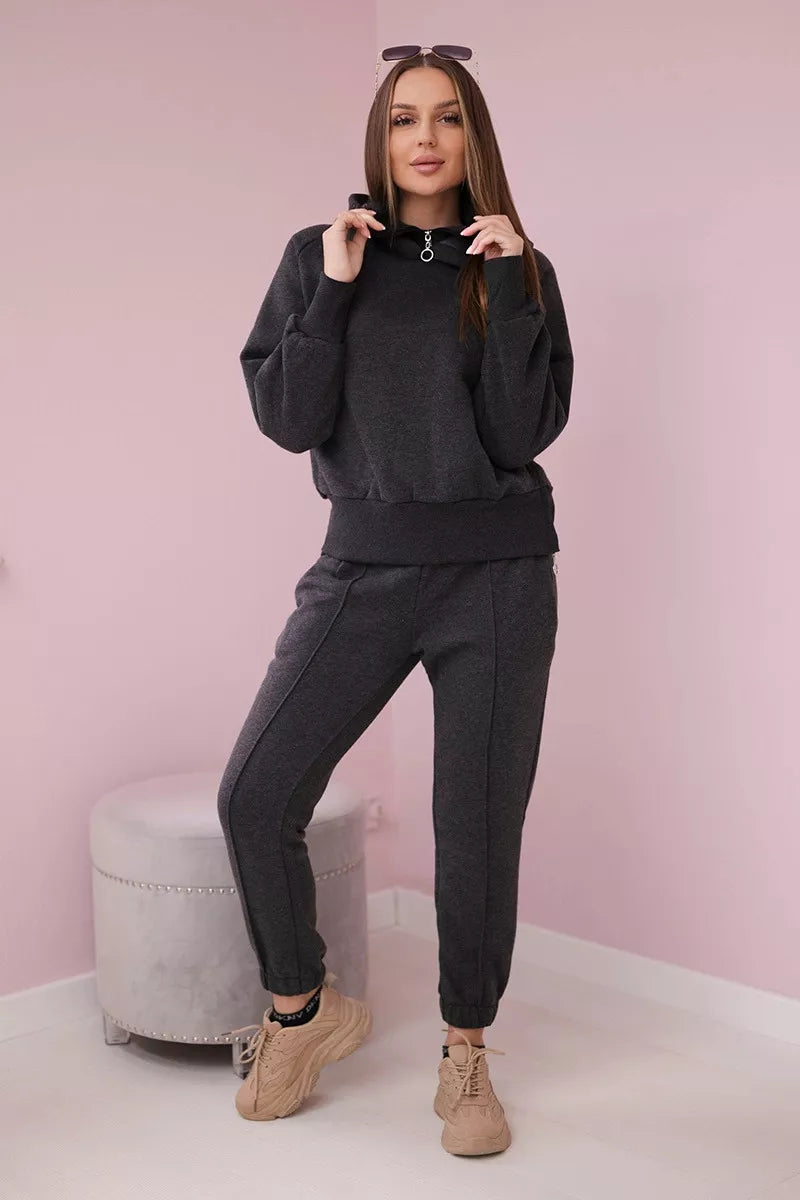 Moteriškas tamsiai pilkas komplektas First