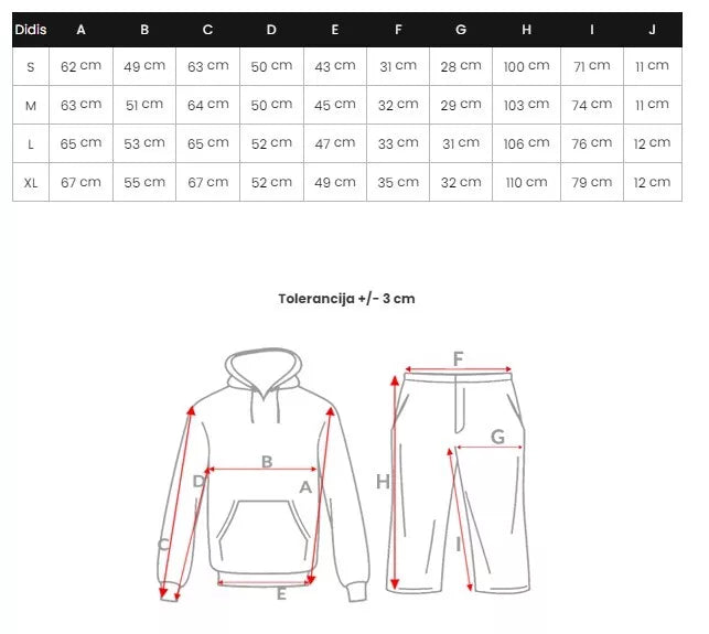 Moteriškas tamsiai pilkas komplektas Peril