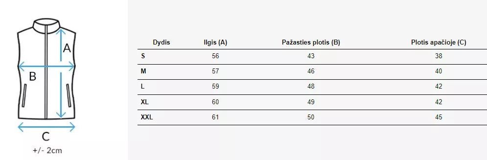 Moteriška ryškiai mėlyna liemenė Viano