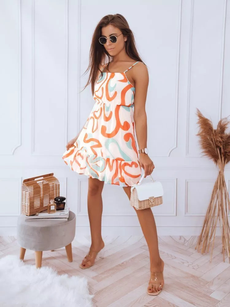 Moteriška vasarinė suknelė balta Dilon