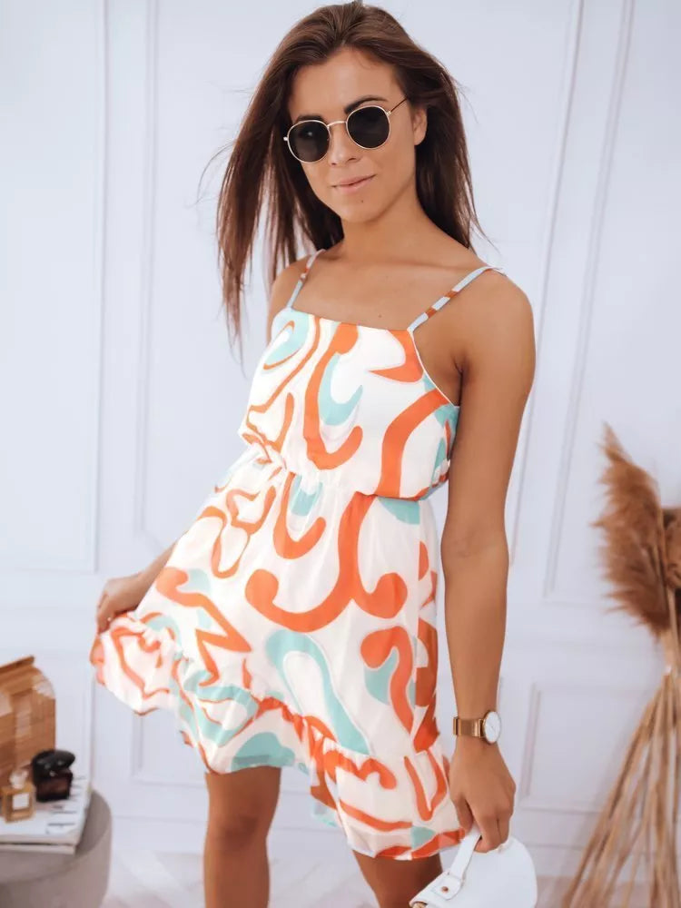 Moteriška vasarinė suknelė balta Dilon