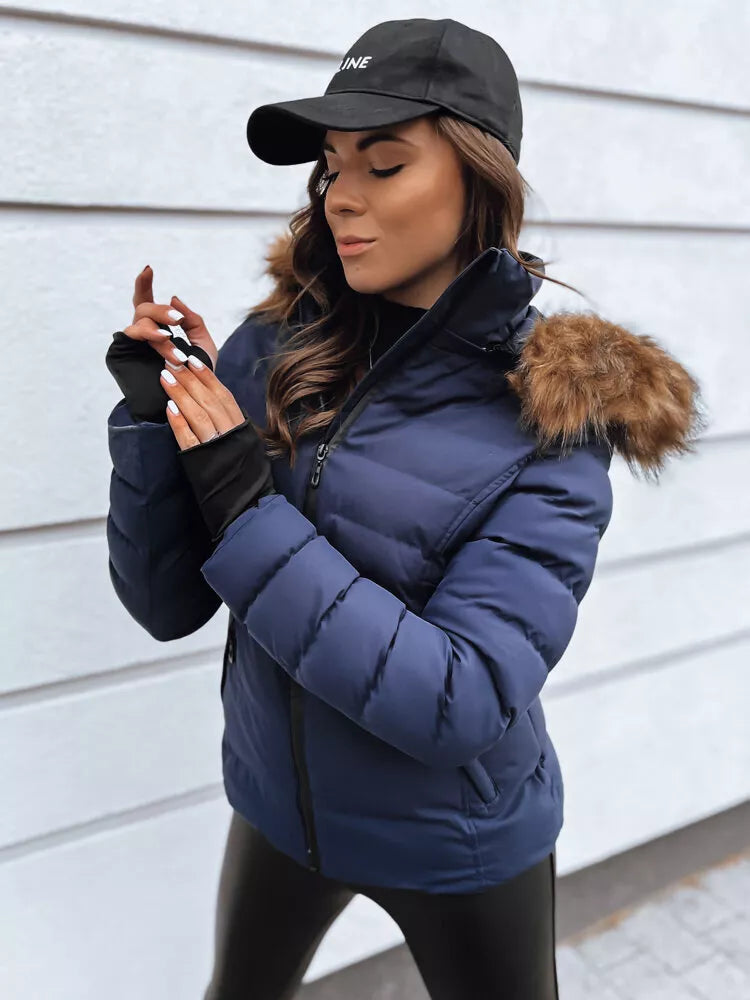 Moteriška mėlyna žieminė striukė Paloma