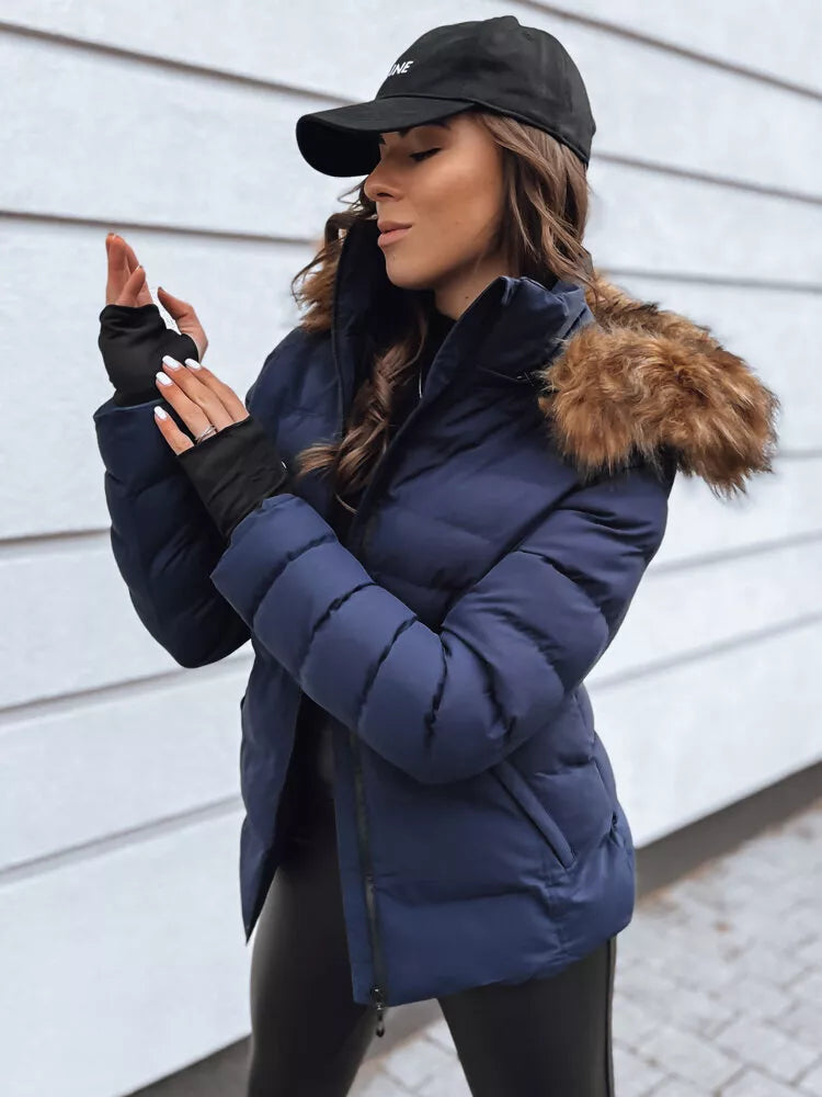 Moteriška mėlyna žieminė striukė Paloma