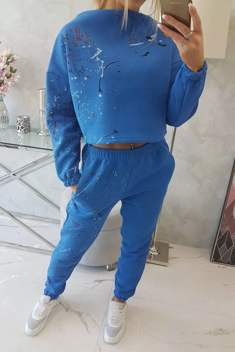 Moteriškas mėlynas komplektas Splash