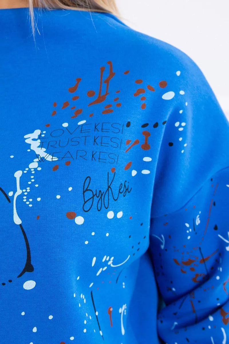 Moteriškas mėlynas komplektas Splash