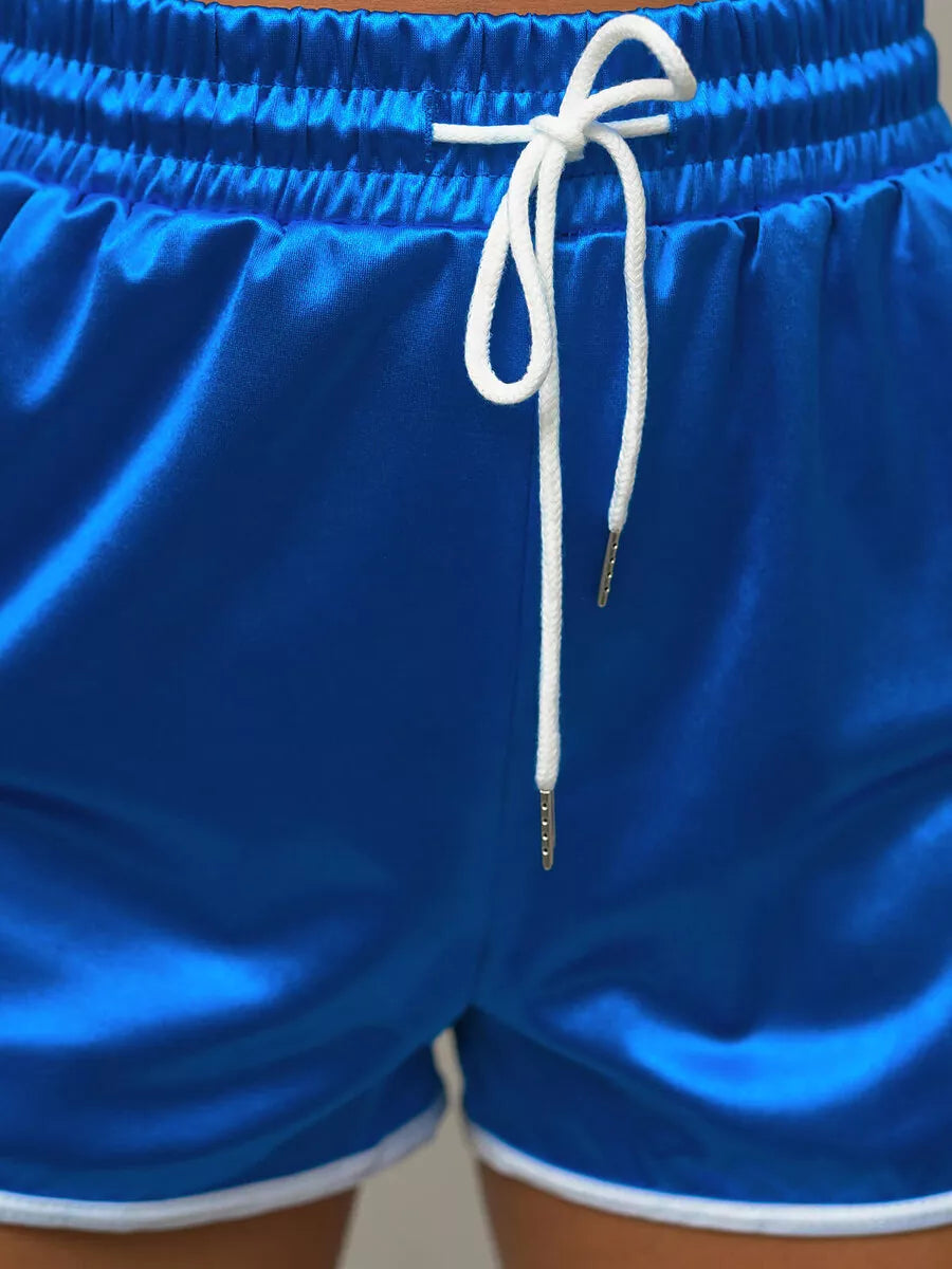 Moteriški mėlyni šortai Dinar