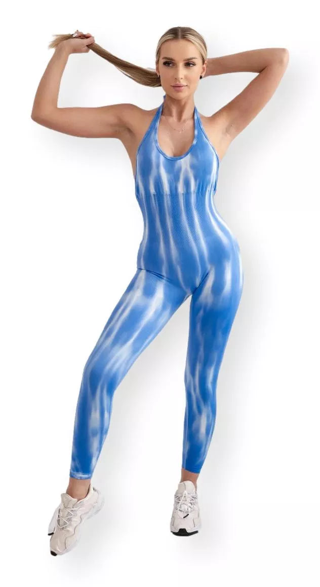 Moteriškas mėlynas kombinezonas Slimy