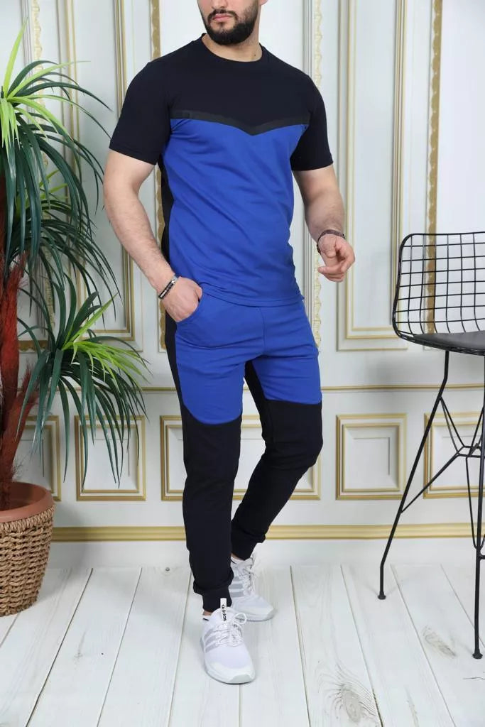 Sportinis komplektas juoda - mėlyna Karter