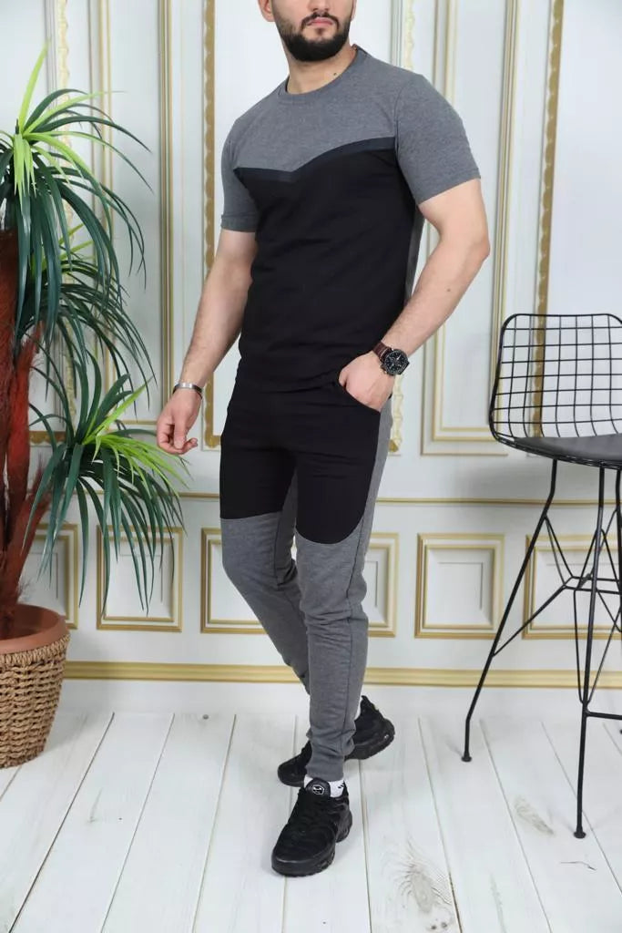 Sportinis komplektas tamsiai pilka - juoda Karter