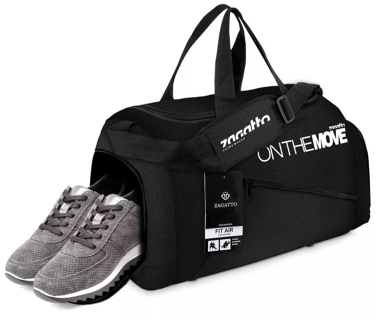 Sportinis juodas krepšys Lusil