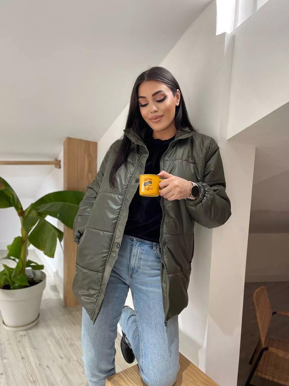 Stilinga moteriška chaki striukė Gebor