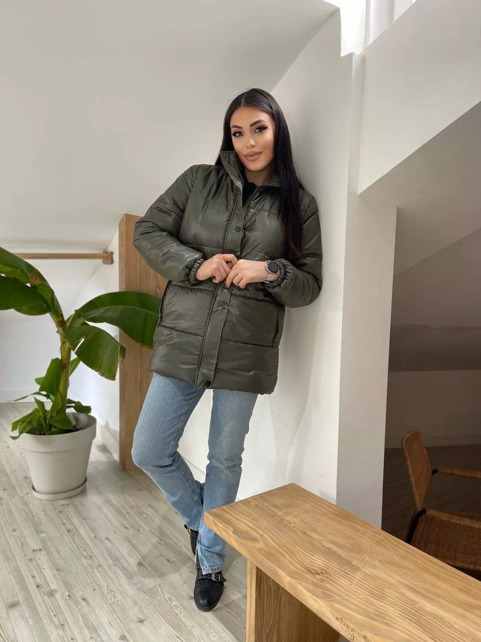 Stilinga moteriška chaki striukė Gebor