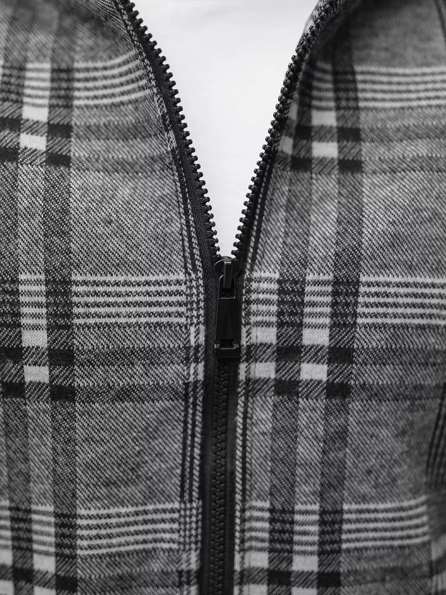 Tamsiai pilka marškinių tipo vyriška striukė su gobtuvu Rori