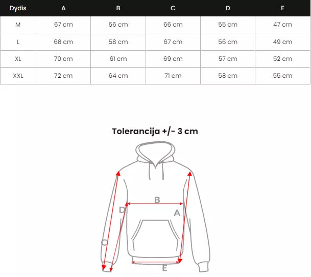 Juodos spalvos džemperis Freedom