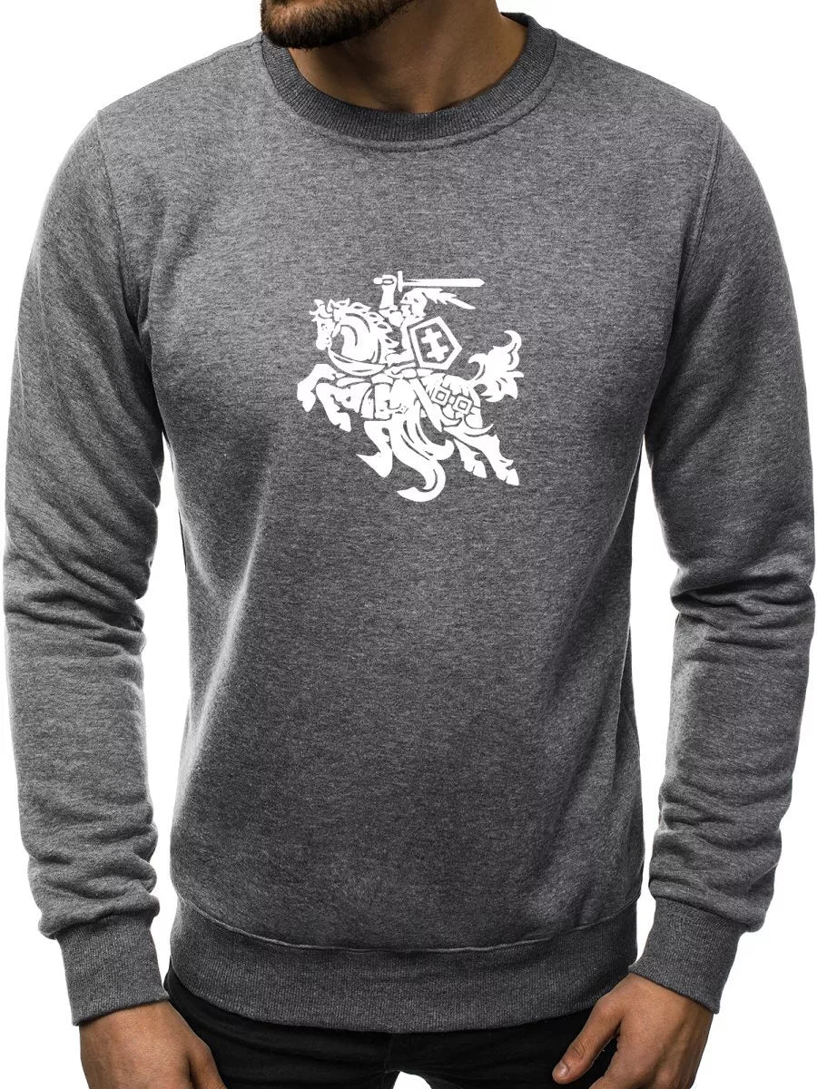 Tamsiai pilkos spalvos džemperis Vytis