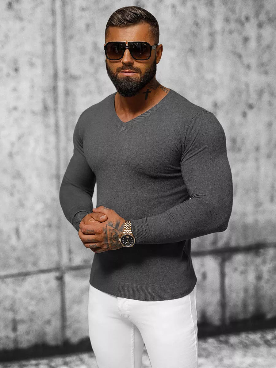 Tamsiai pilkas vyriškas megztinis Gozil