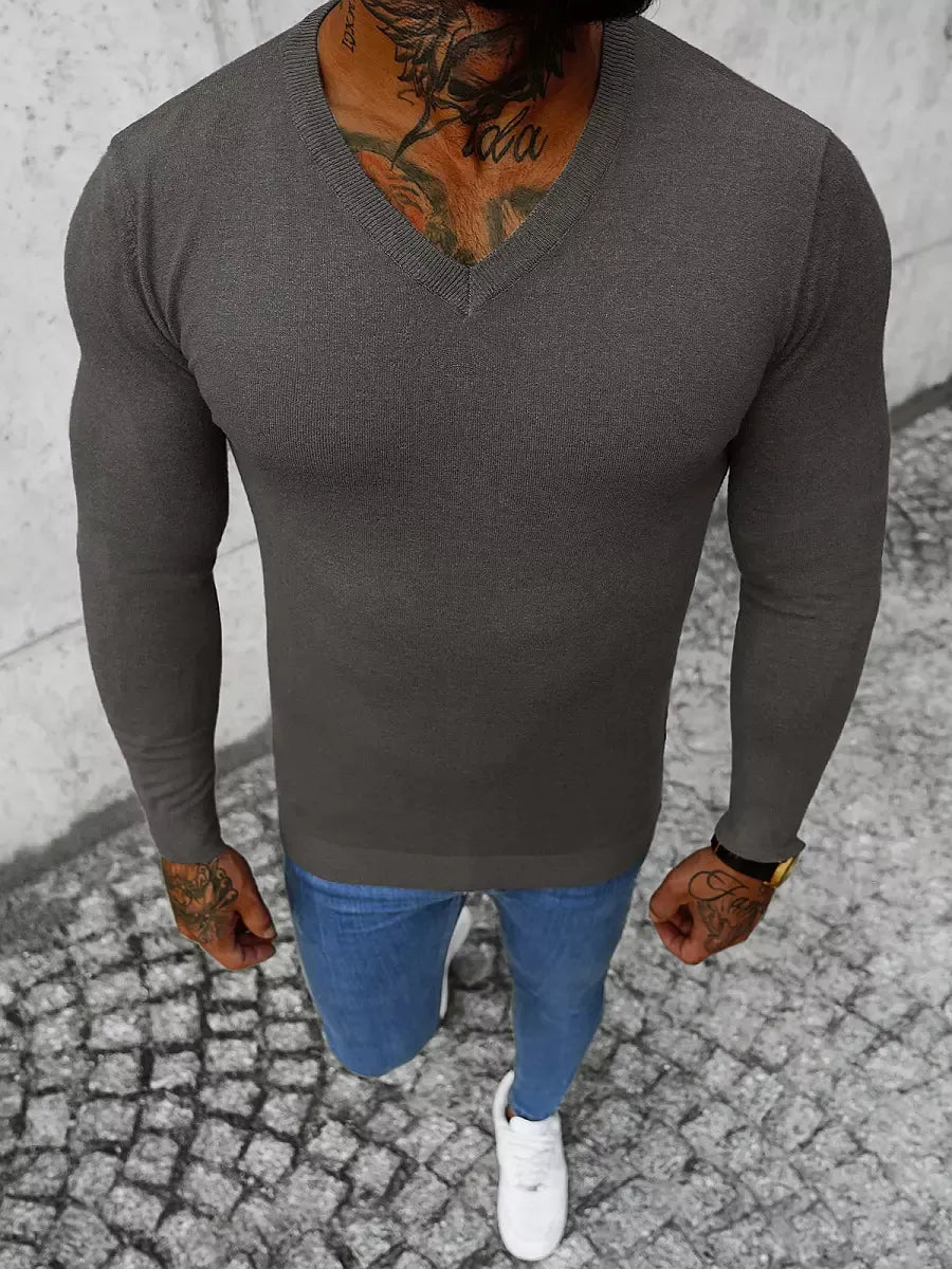 Tamsiai pilkas vyriškas megztinis Gozil