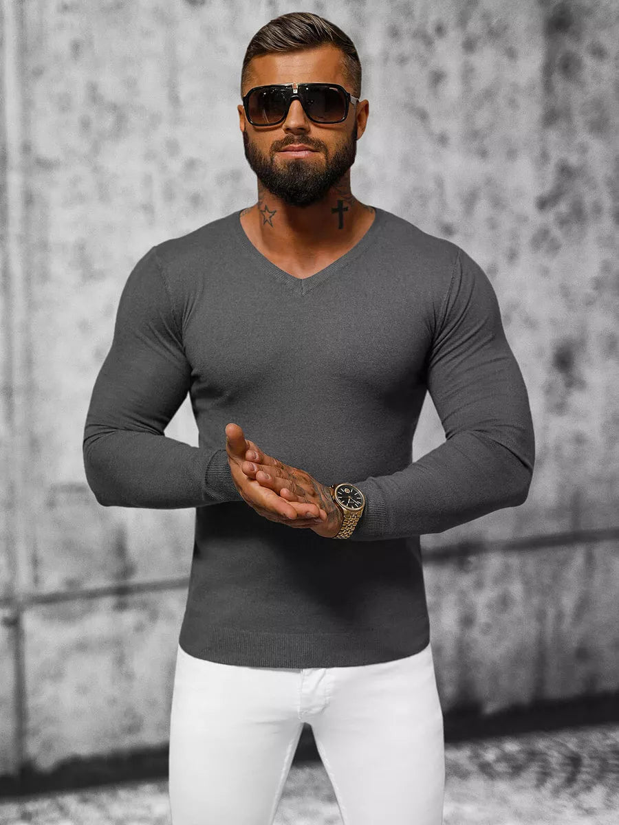 Tamsiai pilkas vyriškas megztinis Gozil