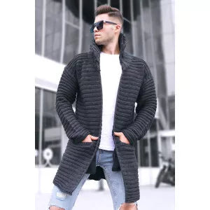 Tamsiai pilkas vyriškas megztinis Hira