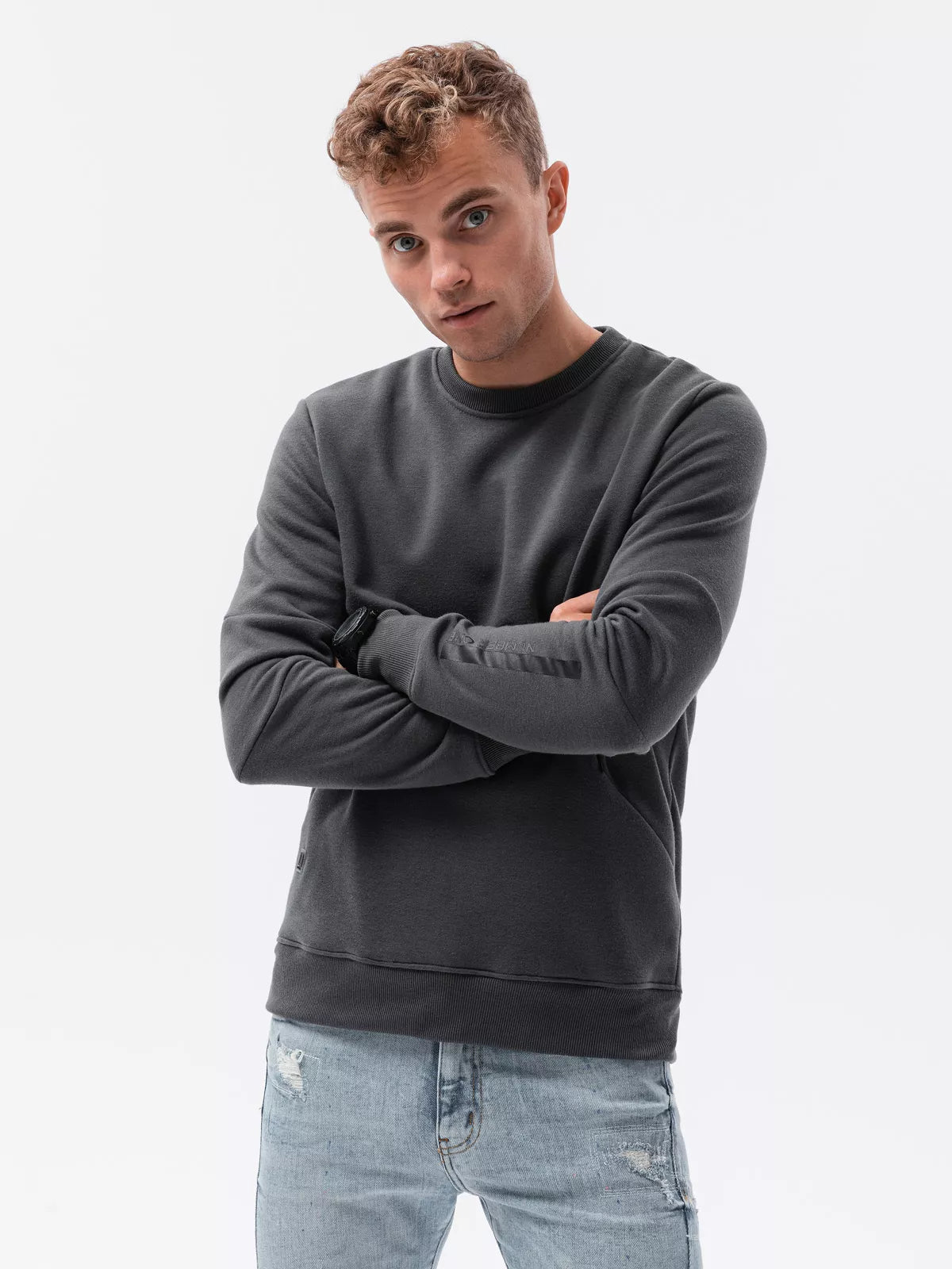 Tamsiai pilkas vyriškas džemperis Inor