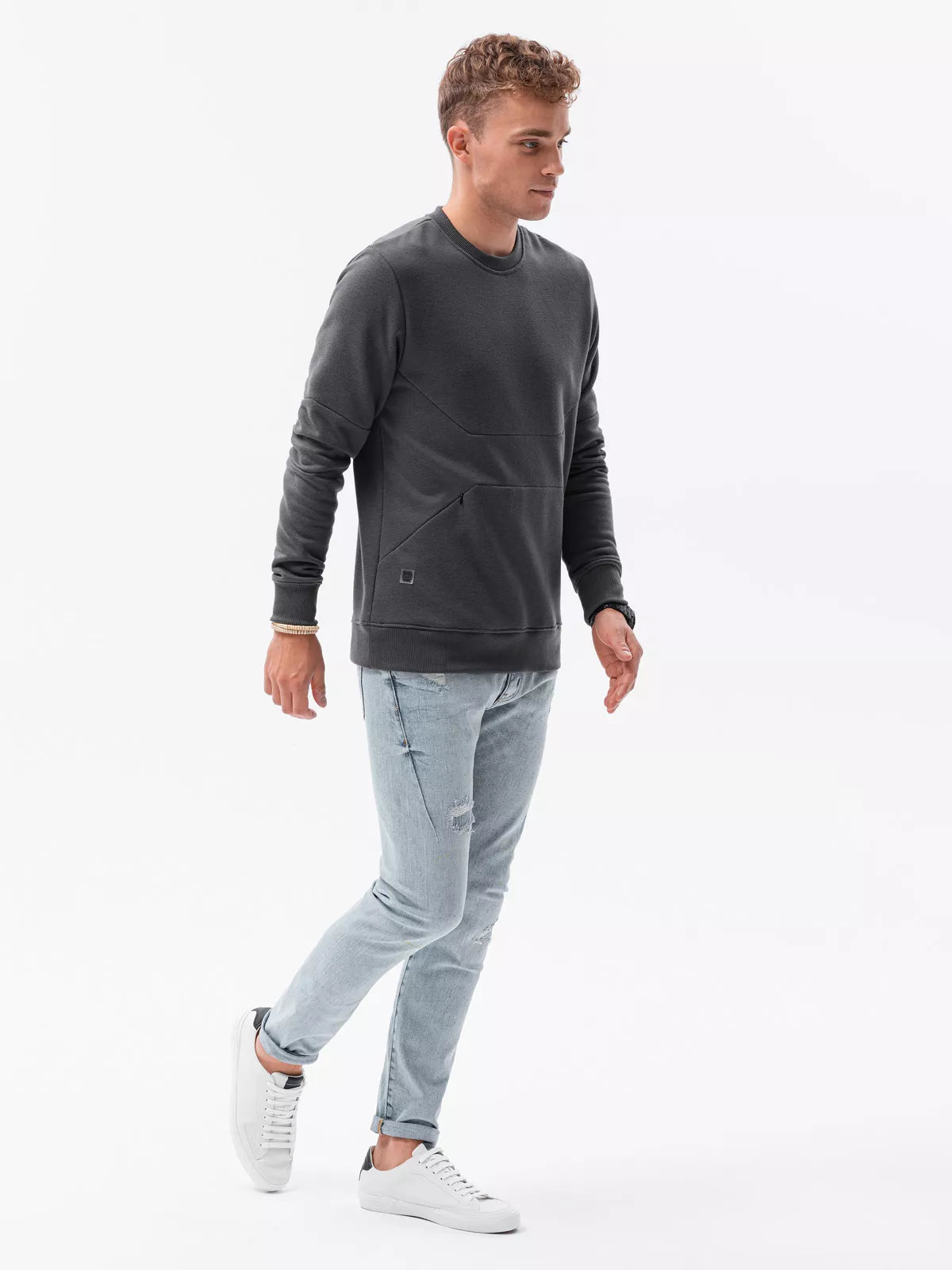 Tamsiai pilkas vyriškas džemperis Inor