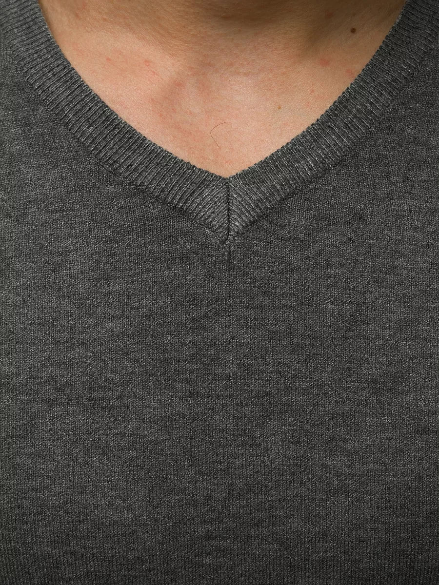 Vyriškas megztukas tamsiai pilkos spalvos Robi