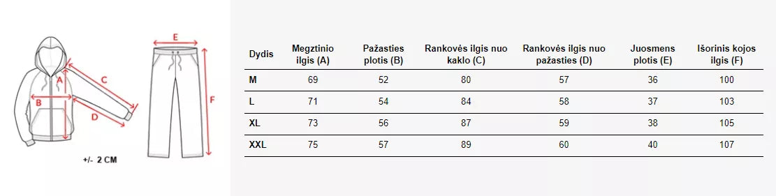 Pilkas vyriškas sportinis kostiumas Pazar