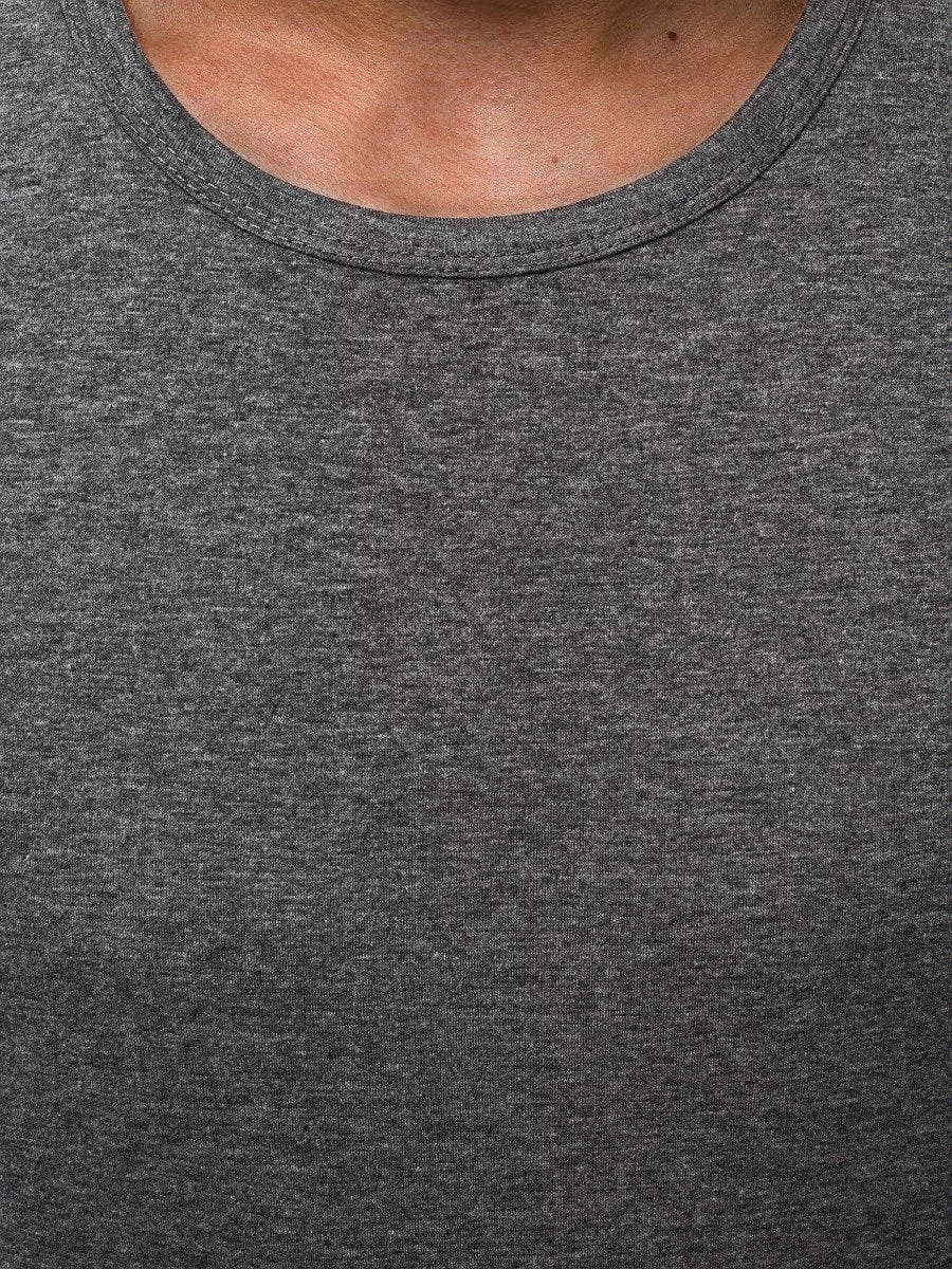 Berankoviai tamsiai pilki vyriški marškinėliai Look